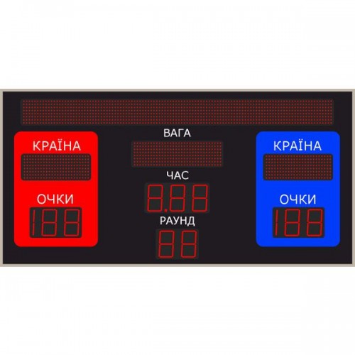 Табло для боксу LedPlay (2020х1020), код: BX1524