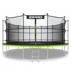Садовий батут Zipro Jump Pro з внутрішньою сіткою 16FT 496 см, зелений-чорний, код: M-1600647-IN