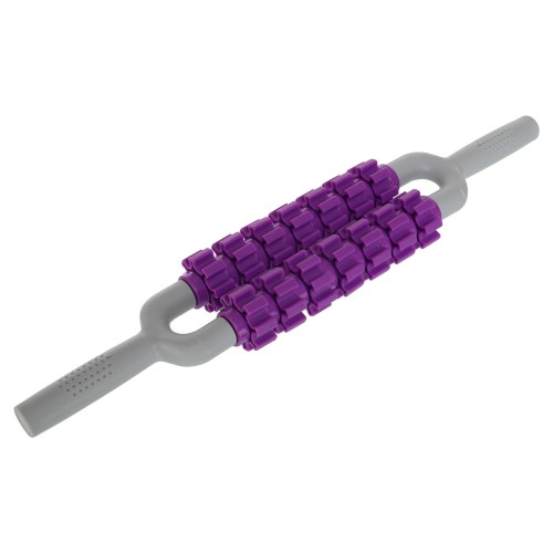 Масажер-палка роликовий FitGo Massager Bar 14 масажерів, 550х100 мм, фіолетовий, код: FI-6198-S52 Масажер-палка роликовий FitGo Massager Bar 14 масажерів, 550х100 мм, фіолетовий, код: FI-6198-S52