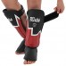Захист гомілки та стопи для єдиноборств Fairtex, розмір M, чорний-червоний, код: BO-9486_MBKR