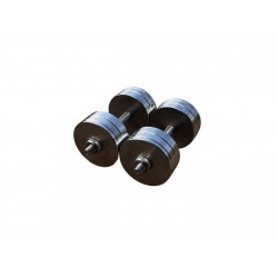 Гантелі металеві розбірні HardSport 2х24 кг, без покриття, код: HS50269