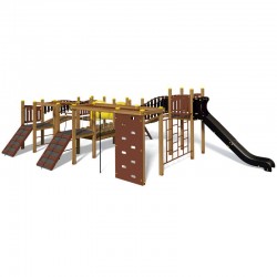 Ігровий комплекс InterAtletika Лабіринт Пірат 8814х5505х2585 мм, код: S715M-SM Ігровий комплекс InterAtletika Лабіринт Пірат 8814х5505х2585 мм, код: S715M-SM