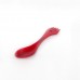 Ложка-вилка пластиковая Tramp красная, код: TRC-069-red
