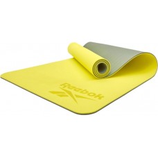 Двосторонній килимок для йоги Reebok Double Sided Yoga Mat 1730х610х4 мм, зелений, код: 885652020831