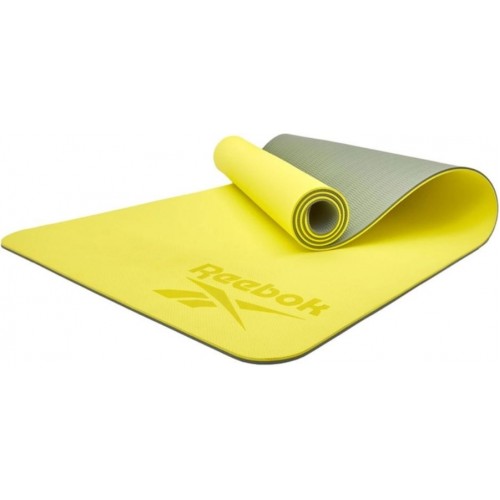 Двосторонній килимок для йоги Reebok Double Sided Yoga Mat 1730х610х4 мм, зелений, код: 885652020831