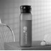 Пляшка для води Casno 600 мл з соломинкою, сірий, код: KXN-1196_Grey