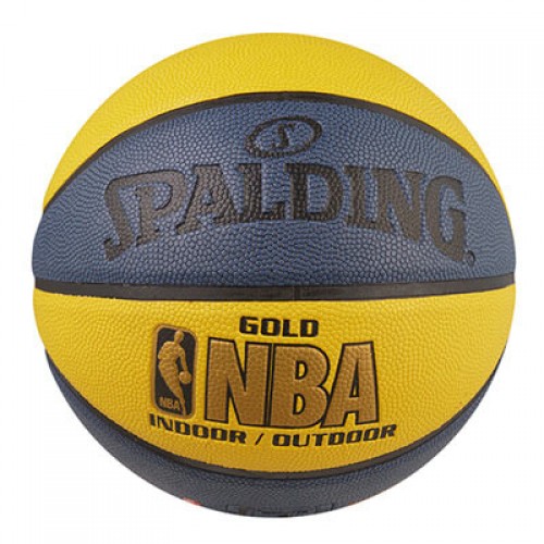 М"яч баскетбольний Spalding №7 PU жовто-синій, код: 7SP-7PUYB-WS