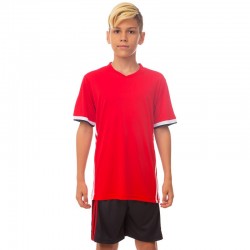 Футбольна форма підліткова PlayGame Сlassic розмір 24, ріст 120, червоний-чорний, код: 1703B_24RBK