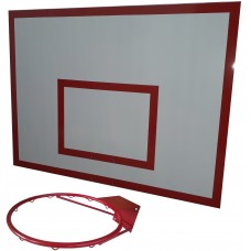 Баскетбольний щит металічний PlayGame 900x1200 мм з кільцем, код: БКМ-120
