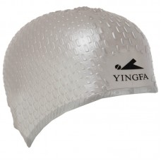 Шапочка для плавання на довгі коси Yingfa, сірий, код: C0061_GR