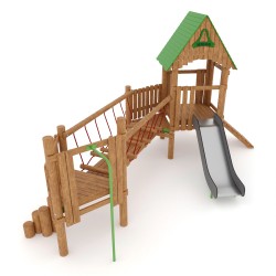 Дитячий ігровий комплекс Miros “Паляниця” 4680х4260х2870 мм, код: WP704 Дитячий ігровий комплекс Miros “Паляниця” 4680х4260х2870 мм, код: WP704