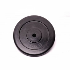 Диск домашній гумовий чорний Fitnessport RCP10-15 кг, код: 10037-AX