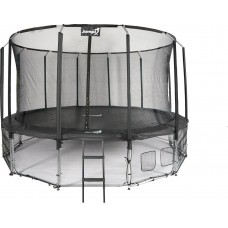 Батут Jumpi Maxy Comfort з внутрішньою сіткою 487 см, чорний, код: 5908258490497-IN