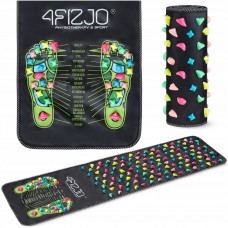 Килимок ортопедичний 4Fizjo з каменями для масажу ніг, 1400x350 мм, чорний, код: P-5905973403177 Килимок ортопедичний 4Fizjo з каменями для масажу ніг, 1400x350 мм, чорний, код: P-5905973403177