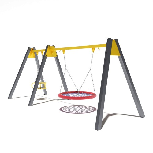 Гойдалка подвійна Miros 5290х1820х2100 мм, код: LIK1492 Гойдалка подвійна Miros 5290х1820х2100 мм, код: LIK1492