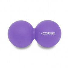 Масажний м"яч Cornix Lacrosse DuoBall 126х63 мм, фіолетовий, код: XR-0114