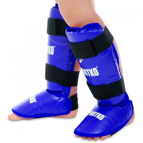 Захист гомілки і стопи SportKo M синій, код: SP-331-B_M Захист гомілки і стопи SportKo M синій, код: SP-331-B_M
