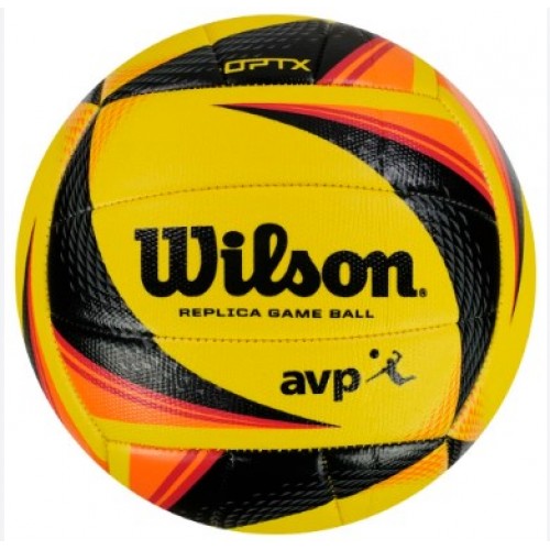 М"яч волейбольний Wilson OPTX AVP Replica №5, жовтий-чорний-червоний, код: 887768901813 М"яч волейбольний Wilson OPTX AVP Replica №5, жовтий-чорний-червоний, код: 887768901813