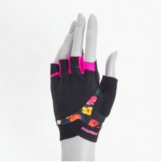 Рукавички для фітнесу MadMax MFG-770 Flower Power Gloves Black/Pink S, код: MFG-770_S