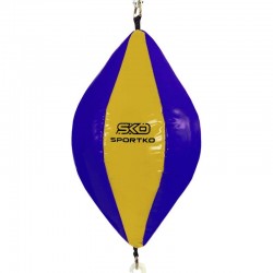 Груша боксерська на розтяжках Sportko 500x240 мм, синій-жовтий, код: GP-2_BLY-S52
