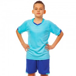 Футбольна форма підліткова PlayGame розмір 28, ріст 140, м'ятний-синій, код: CO-6301B_28MBL