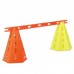 Конус спортивний з отворами для штанги PlayGame 320 мм, салатовий, код: FB-1849_LG