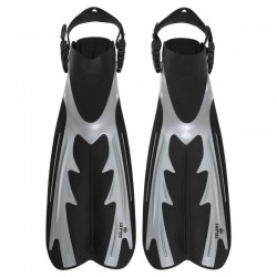 Ласти з відкритою п"ятою Zelart S-M (38-41), сірий-чорний, код: F16-N_SMGR Ласти з відкритою п"ятою Zelart S-M (38-41), сірий-чорний, код: F16-N_SMGR