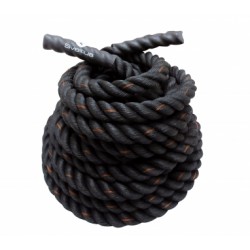 Канат для кросфіту Sveltus Battle Rope 10 м, 38 мм, чорний-помаранчевий, код: SLTS-4501-TS