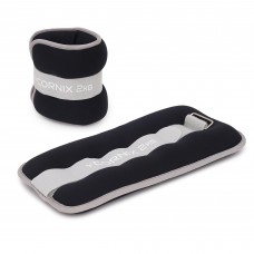 Обважнювачі-манжети для ніг та рук Cornix 2x2 кг, чорний, код: XR-0242