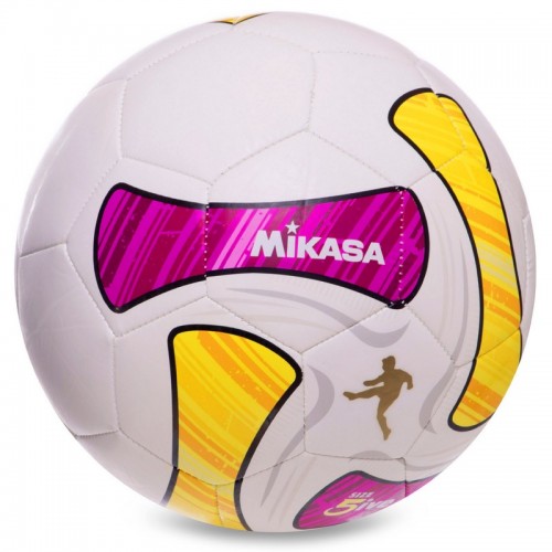 М'яч футбольний Mikasa №5 TPU малиновий-жовтий, код: SWA50_RY-S52