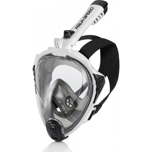 Повнолицьова маска Aqua Speed Drift 7087 S/M, чорний-білий, код: 5908217670878