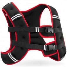 Жилет-обважнювач для тренувань 4Fizjo 5 кг, чорний-червоний, код: P-5905973402156