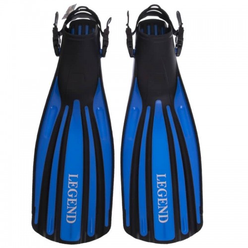 Ласти з відкритою п"ятою Legend розмір XL (45-48) синий, код: F800_XLBL Ласти з відкритою п"ятою Legend розмір XL (45-48) синий, код: F800_XLBL