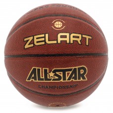 М"яч баскетбольний Zelart All Star Pro №7, коричневий, код: GB4440