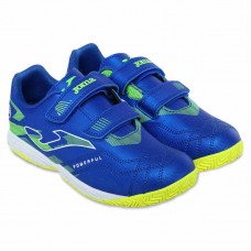 Футзалки взуття для міні-футболу дитяче на липучці Joma Powerfull 36-EUR/35-UKR, синій, код: POJS2404INV_35