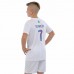 Форма футбольна дитяча AL Nassr Ronaldo 7 гостьова 2024, розмір 20, зріст 115-125, білий-сірий, код: CO-3645_20