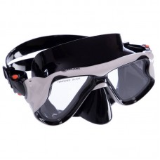 Маска для плавання Zelart чорний-білий, код: M266-SIL_BKW