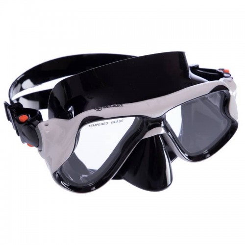 Маска для плавання Zelart чорний-білий, код: M266-SIL_BKW