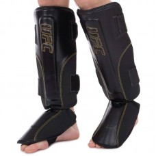 Захист для гомілки і стопи шкіряна UFC Pro Prem Stand Up SM, код: UHK-75052-S52