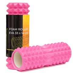 Масажний ролик (валік) Cornix EVA 330x140 мм, рожевий, код: XR-0327 Масажний ролик (валік) Cornix EVA 330x140 мм, рожевий, код: XR-0327