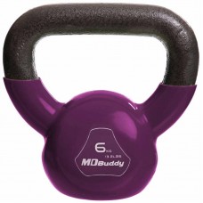 Гиря чавунна з вініловим покриттям Zelart 6кг, фіолетовий, код: TA-2680-6_V