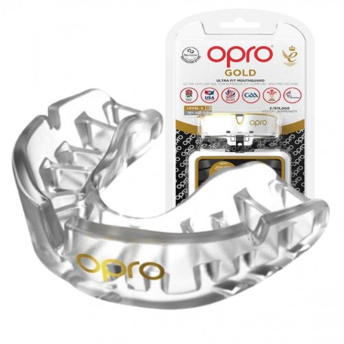 Капа Opro Gold доросла (вік 11+) Clear, код: Gold_Clear