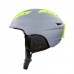 Шлем горнолыжный с механизмом регулировки Moon M-L/55-61 см, серый-салатовый, код: MS-96_GRLG-S52